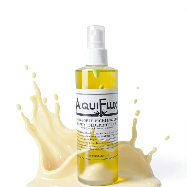 Aquiflux Self Pickling Flux for Precious Metals Gold Silver Jewelry and Hard Soldering 8 Oz Megacast (275 ml)-1