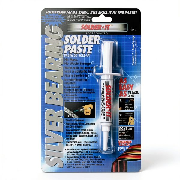 Solder-It SP-7 Silver Solder Paste 7.1 Grams | Soldering Flux Paste for Electronic Components, Home Improvement, and Wiring | Silver Solder for Jewelry Making and Repair | Lead-Free Solder Flux-6