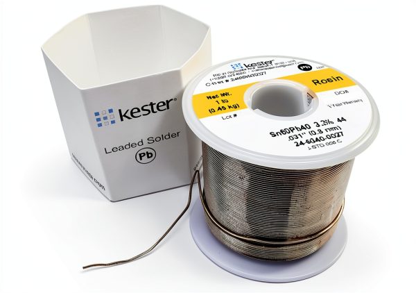 KESTER SOLDER 24-6040-0027 Wire Solder, 0.031"Dia., Pack of (1),32117-1