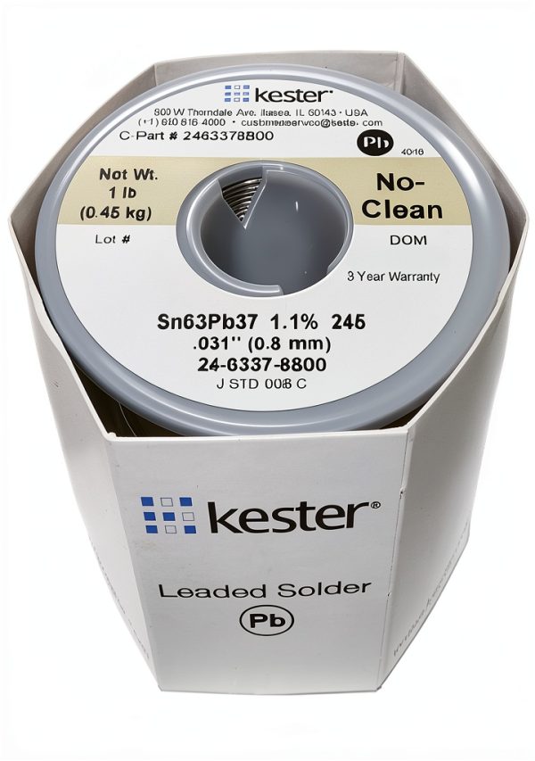 Kester 24-6337-8800 50g Rosin Wire Solder Roll 245 No-Clean 0.031in-0