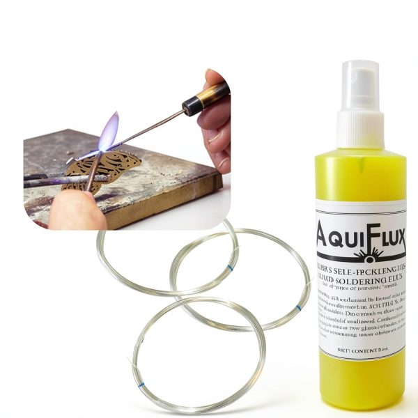 Aquiflux Self Pickling Flux for Precious Metals Gold Silver Jewelry and Hard Soldering 8 Oz Megacast (275 ml)-4
