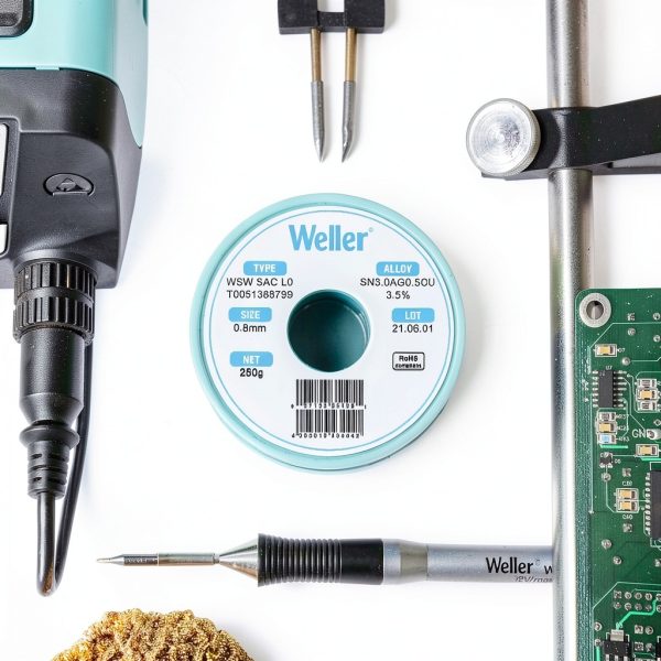 Weller Solder Wire 1.0mm Sn60Pb40 100g High Flux Core Performance-7