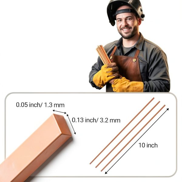 15% Silver Brazing Rods AWS BCuP-5 20 Sticks Silver Solder Phos Copper Brazing Alloys Flat Welding Rods 0.050"x1/8"x10" for Air Conditioning, Refrigerator, Cold Storage, and HVAC Units-2