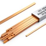 15% Silver Brazing Rods AWS BCuP-5 20 Sticks Silver Solder Phos Copper Brazing Alloys Flat Welding Rods 0.050"x1/8"x10" for Air Conditioning, Refrigerator, Cold Storage, and HVAC Units-0