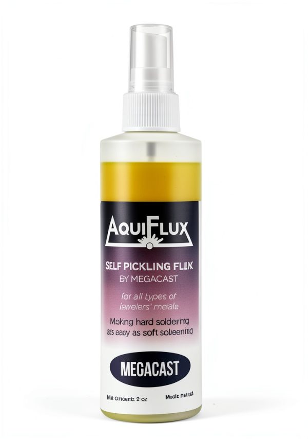 Aquiflux Self Pickling Flux for Precious Metals Gold Silver Jewelry and Hard Soldering 8 Oz Megacast (275 ml)-7